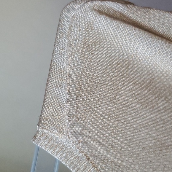 Black Label by Chicos gold short sleeve blouse size 3 (XL/16) - Picture 11 of 14